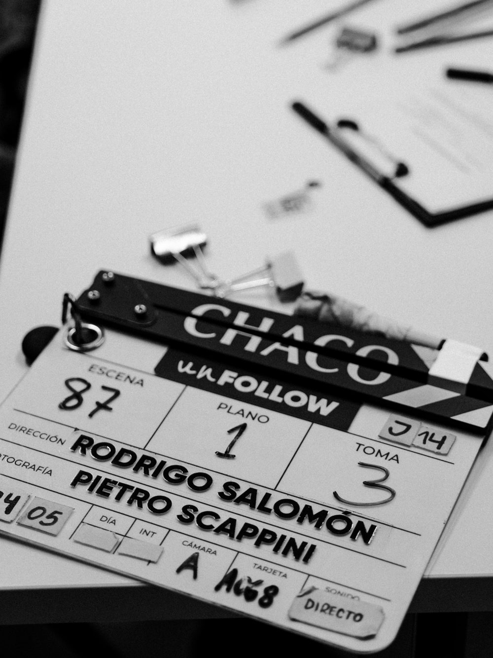 Claqueta de UNFOLLOW, escena 87